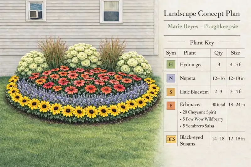 Custom landscape design project in Dutchess County