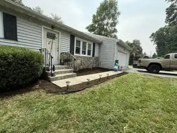 Landscaping install and planting project in the Hudson Valley